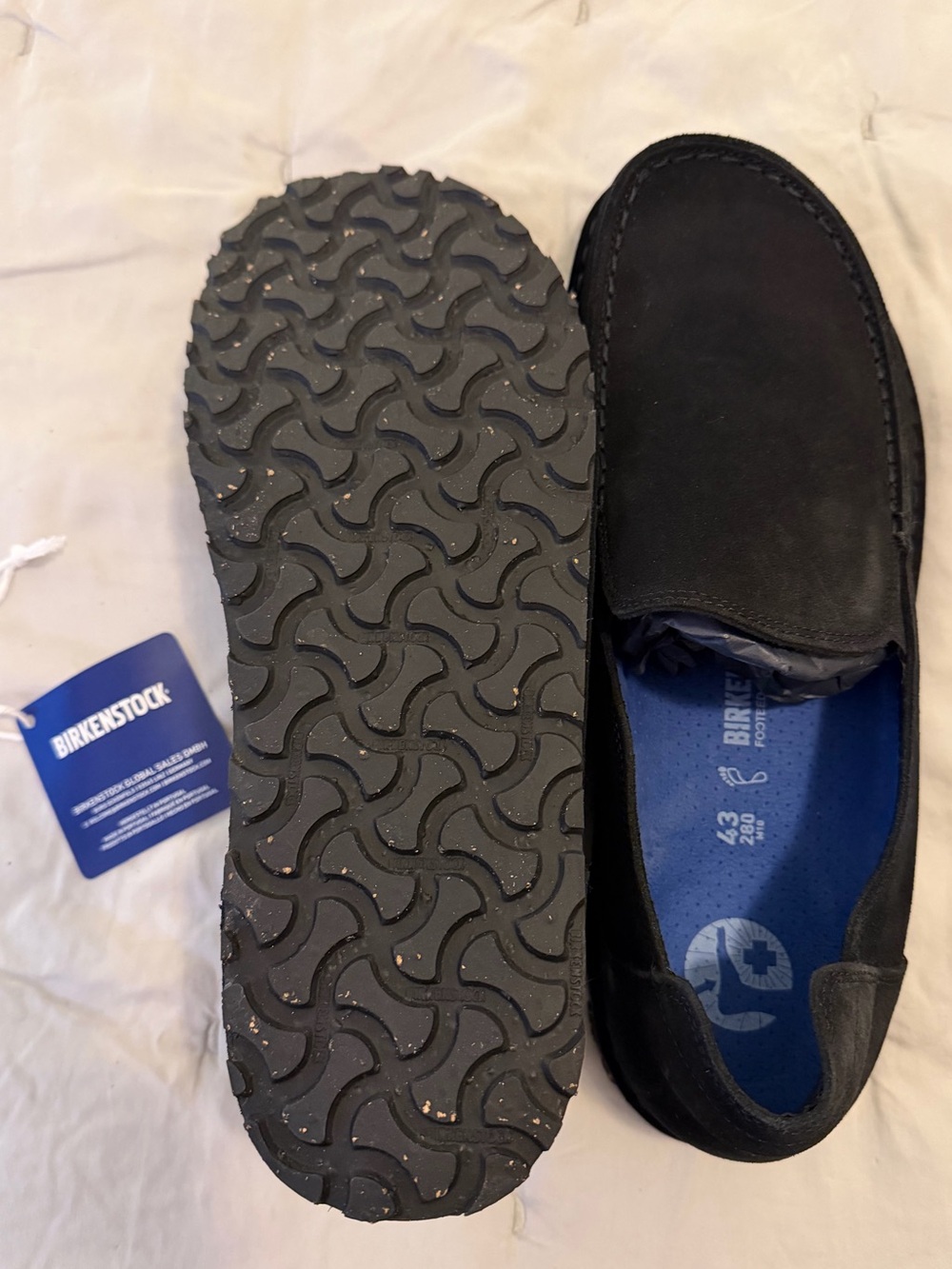 Birkenstock Black Men’s Slip-On Suede Loafer